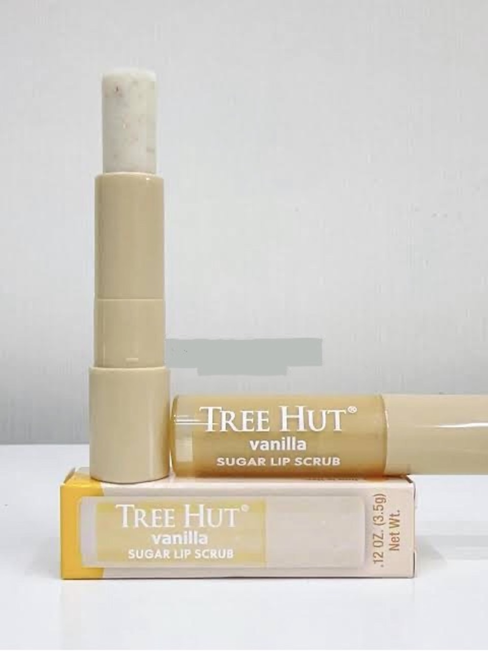 Tree Hut Vanilla Exfoliating Sugar Lip Scrub Stick, 0.12 oz
